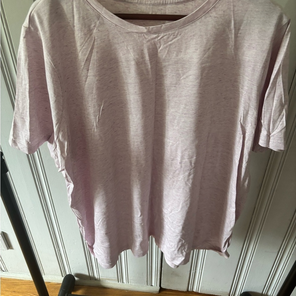 2/&12 Lands' End Purple Relaxed Short Sleeve Tee